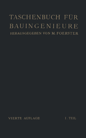 Taschenbuch für Bauingenieure von Beyer,  K., Foerster,  Max