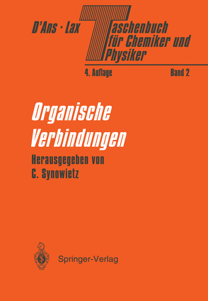 Taschenbuch für Chemiker und Physiker von D'Ans,  Jean, Lax,  Ellen, Synowietz,  Claudia