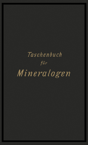 Taschenbuch für Mineralogen von Riemann,  Carl