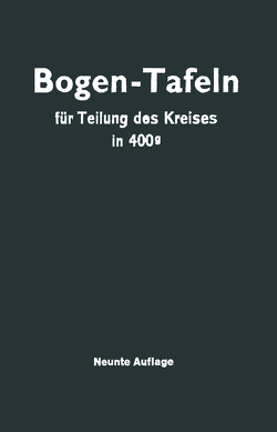 Taschenbuch zum Abstecken von Kreisbogen von Höfer,  Max, Streble,  Jürgen