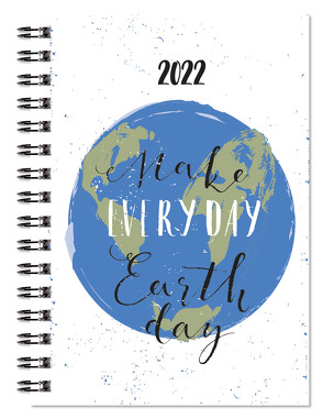 Taschenkalender 2022 – Make Everyday Earth Day – Bürokalender 10×14 cm – 1 Woche auf 2 Seiten – Wochenkalender – robuster Kartoneinband – 638-1140