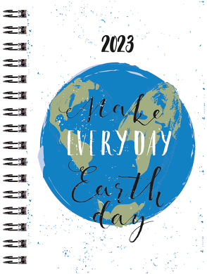 Taschenkalender 2023 – Make Everyday Earth Day – Bürokalender 10×14 cm – 1 Woche auf 2 Seiten – Wochenkalender – robuster Kartoneinband – 638-1140