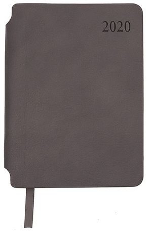 Taschenkalender A6 Soft „Anthrazit“ 2020 mit Stiftfach