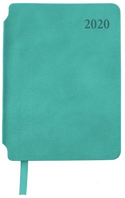 Taschenkalender A6 Soft „Türkis“ 2020 mit Stiftfach