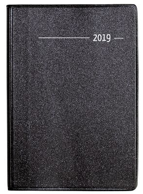 Taschenkalender, Buch, Metallic schwarz 2019 von ALPHA EDITION