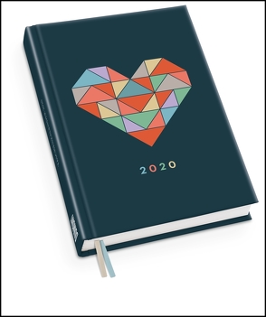 Taschenkalender »Herz« 2020 – Haferkorn & Sauerbrey – Terminplaner mit Wochenkalendarium – Format 11,3 x 16,3 cm von DUMONT Kalenderverlag, Haferkorn & Sauerbrey