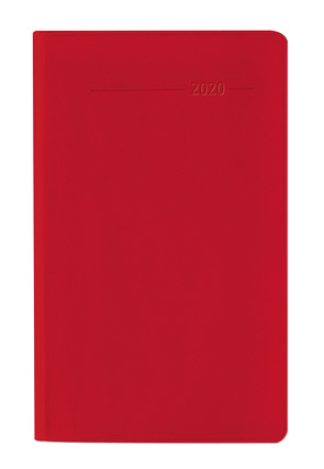 Taschenplaner PVC korallenrot 2020 – Bürokalender – Taschenplaner (9,5 x 16) – 32 Seiten – separates Adressheft – Terminplaner – Notizheft von ALPHA EDITION