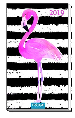 Taschenterminer 2019 Flamingo 8 x 15 cm Buchkalender Taschenkalender