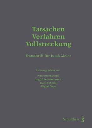 Tatsachen – Verfahren – Vollstreckung von Breitschmid,  Peter, Jent-Sørensen,  Ingrid, Schmid,  Hans, Sogo,  Miguel