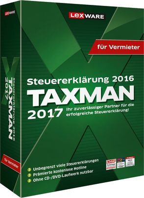 TAXMAN 2017 für Vermieter