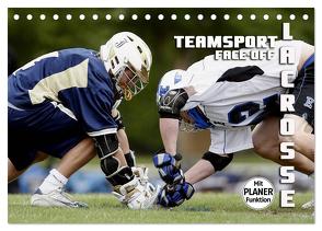 Teamsport Lacrosse – Face-off (Tischkalender 2024 DIN A5 quer), CALVENDO Monatskalender von Bleicher,  Renate