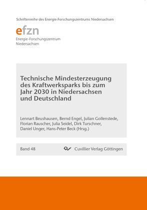 Technische Mindesterzeugung des Kraftwerksparks bis zum Jahr 2030 in Niedersachsen und Deutschland von Beck,  Hans-Peter