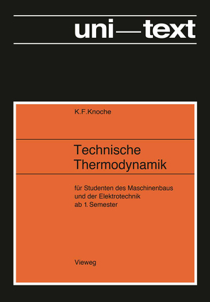 Technische Thermodynamik von Knoche,  Karl-Friedrich