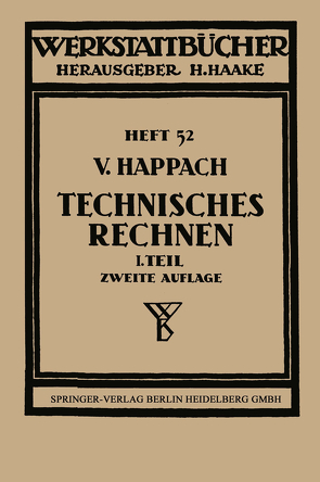 Technisches Rechnen von Happach,  Vollrat