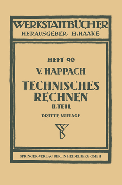 Technisches Rechnen von Happach,  V.