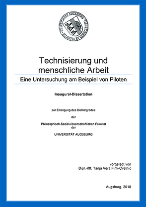 Technisierung und menschliche Arbeit von Fink-Cvetnic,  Tanja Vera