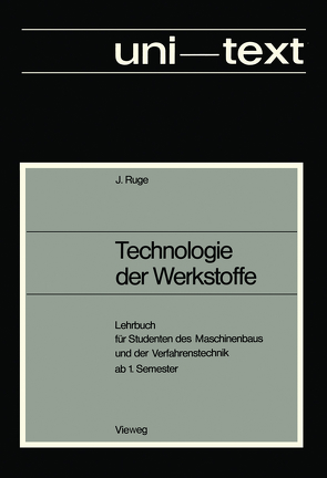 Technologie der Werkstoffe von Ruge,  Jürgen