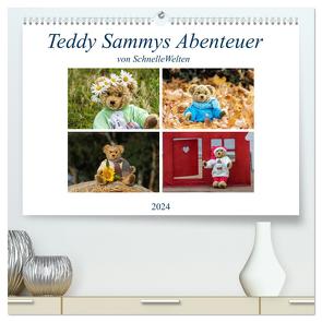 Teddy Sammys Abenteuer (hochwertiger Premium Wandkalender 2024 DIN A2 quer), Kunstdruck in Hochglanz von SchnelleWelten,  SchnelleWelten