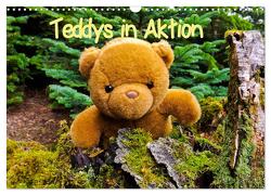 Teddys in Aktion (Wandkalender 2024 DIN A3 quer), CALVENDO Monatskalender von Sigwarth,  Karin