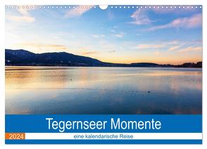 Tegernseer Momente (Wandkalender 2024 DIN A3 quer), CALVENDO Monatskalender von Rosier (Videografic),  Thomas