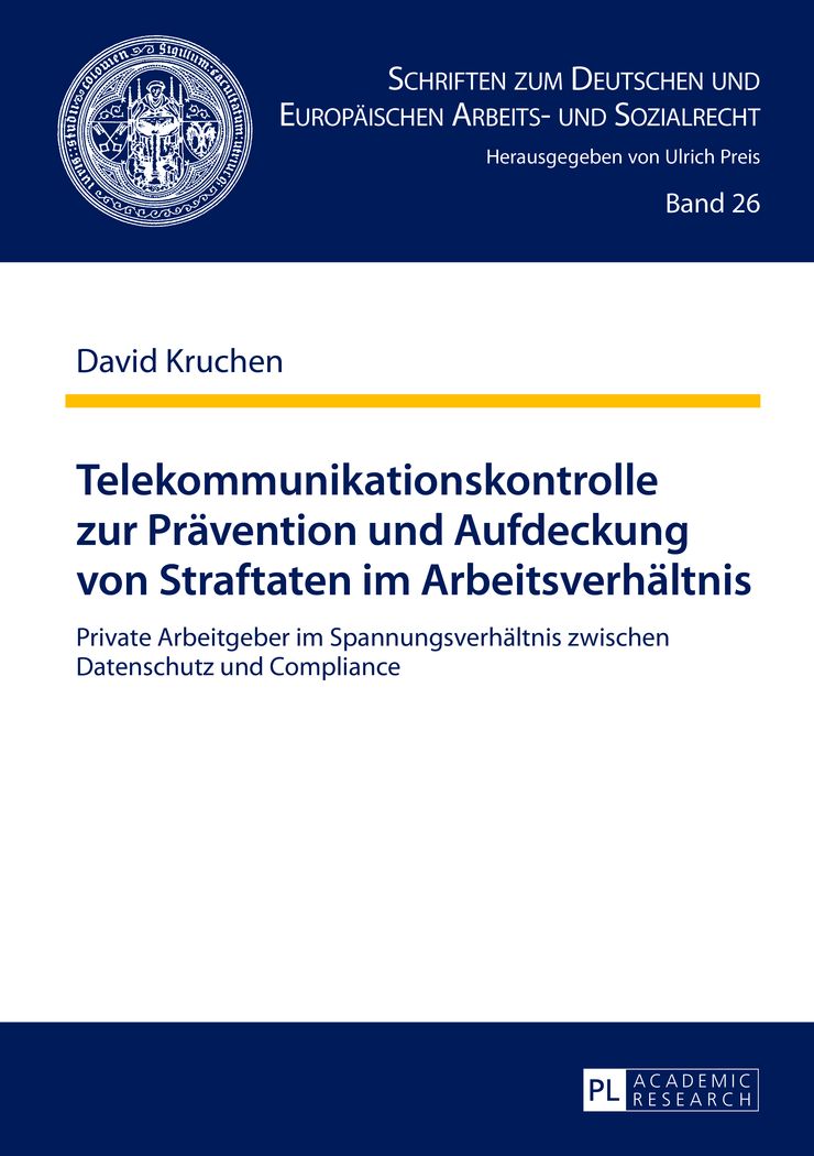 Telekommunikationskontrolle Zur Prävention Und Aufdeckung - 