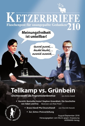 Tellkamp vs. Grünbein von Hoevels,  Fritz Erik, Marade,  Georges, Priskil,  Peter, Zadak,  Armin