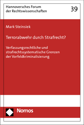 Terrorabwehr durch Strafrecht? von Steinsiek,  Mark