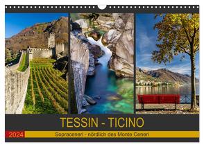 Tessin – Ticino (Wandkalender 2024 DIN A3 quer), CALVENDO Monatskalender von Caccia,  Enrico