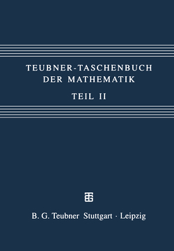 Teubner-Taschenbuch der Mathematik von Grosche,  Günter, Zeidler,  Eberhard, Ziegler,  Dorothea, Ziegler,  Viktor