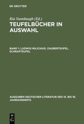 Teufelbücher in Auswahl / Ludwig Milichius: Zauberteufel. Schrapteufel von Stambaugh,  Ria