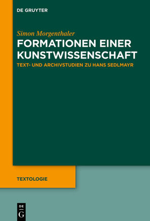 Formationen einer Kunstwissenschaft von Morgenthaler,  Simon