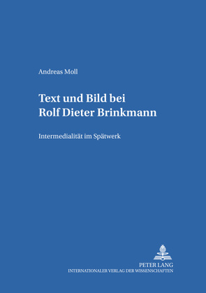 Text und Bild bei Rolf Dieter Brinkmann von Moll,  Andreas