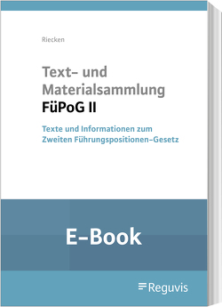 Text- und Materialsammlung FüPoG II (E-Book) von Riecken,  Anna