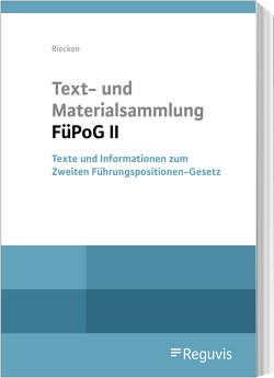 Text- und Materialsammlung FüPoG II von Riecken,  Anna