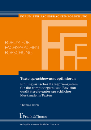 Texte sprachbewusst optimieren von Bartz,  Thomas