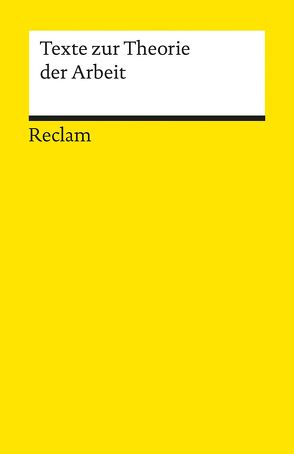 Texte zur Theorie der Arbeit von Grimstein,  Jens, Skrandies,  Timo, Urban,  Urs