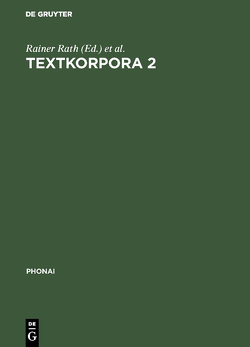 Textkorpora 2 von Immesberger,  Hubert, Rath,  Rainer, Schu,  Josef