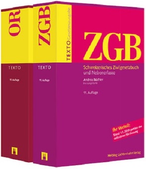 Texto Kombipaket ZGB, OR von Büchler,  Andrea, Schulin,  Hermann, Vogt,  Nedim Peter