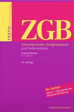 TEXTO ZGB von Büchler,  Andrea