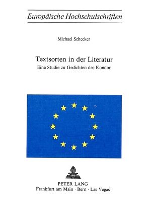 Textsorten in der Literatur von Schecker,  Michael