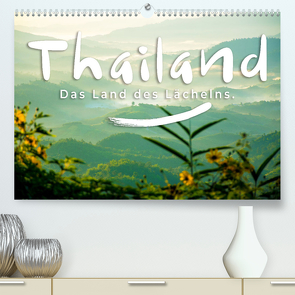 Thailand – Das Land des Lächelns. (hochwertiger Premium Wandkalender 2024 DIN A2 quer), Kunstdruck in Hochglanz von Monkey,  Happy