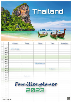 Thailand – Land of Smiles – 2023 – Kalender DIN A3 – (Familienplaner) von GP-Fever.de