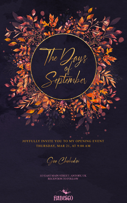 The Days of September von Chiabudini,  Gina