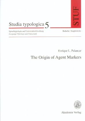 The Origin of Agent Markers von Palancar,  Enrique L.