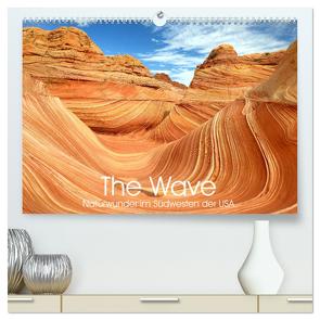 The Wave: Naturwunder im Südwesten der USA (hochwertiger Premium Wandkalender 2024 DIN A2 quer), Kunstdruck in Hochglanz von Weiß,  Elmar