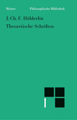 Theoretische Schriften von Hölderlin,  Johann Christian Friedrich, Kreuzer,  Johann