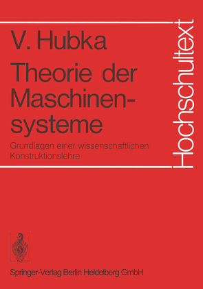 Theorie der Maschinensysteme von Hubka,  Vladimir