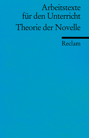 Theorie der Novelle von Krämer,  Herbert