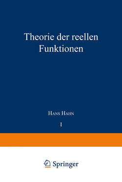 Theorie der reellen Funktionen von Hahn,  NA