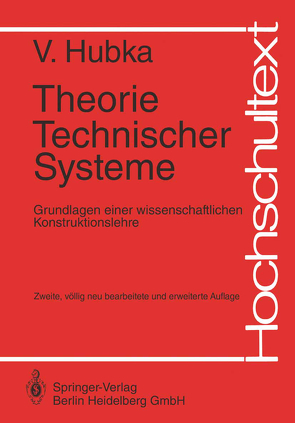 Theorie Technischer Systeme von Hubka,  Vladimir